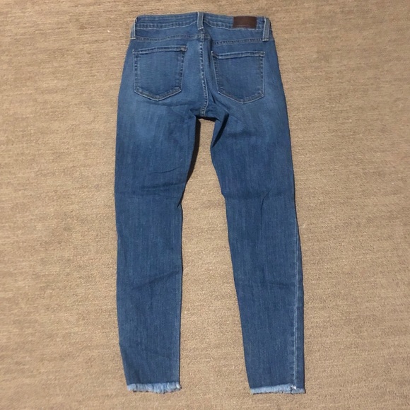 Just black cropped ripped blue jeans size 27 - Picture 4 of 6